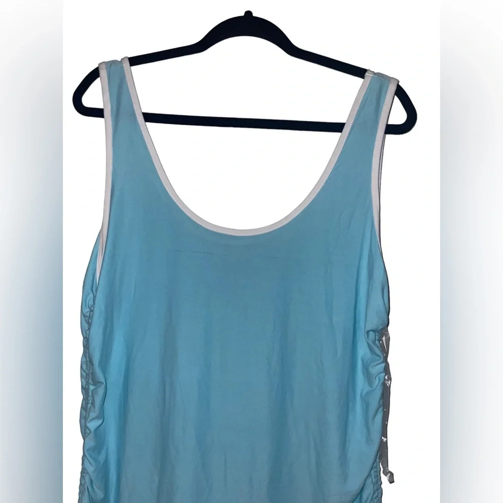 Derek heart size 2X baby blue tank top shirt - Picture 3 of 9